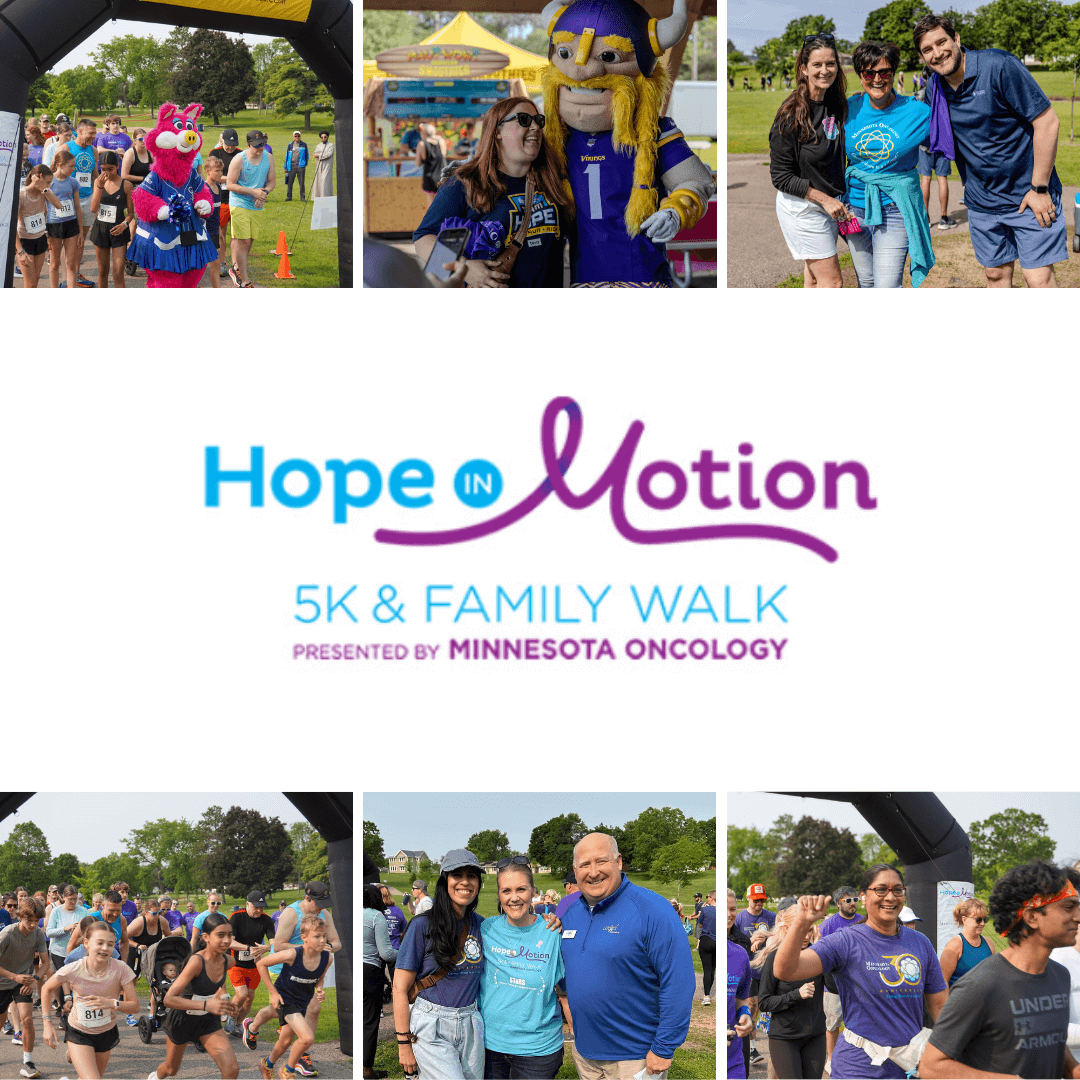 A collage of images from Hope in Motion and the Hope in Motion logo.