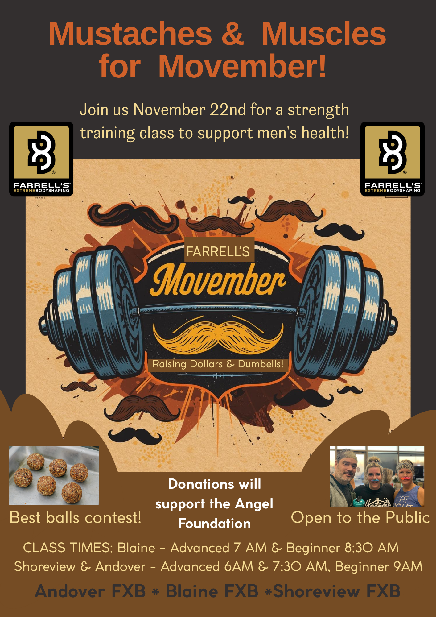 Movember Mustache and Barbell